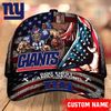 New York Giants Mascot Flag Caps, NFL New York Giants Caps for Fan