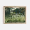 Vintage Summer Landscape Print, Summer Hyacinths, French Country Wildflowers, Garden Landscape Art, White Flowers, Giclee Fine Art Print.jpg