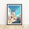 Mykonos Print  Travel Poster   Birthday present  Wedding Anniversary gift  Home Decor.jpg