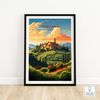 Tuscany Print  Travel Poster   Birthday present  Wedding Anniversary gift  Home Decor.jpg