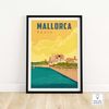 Mallorca Spain Print  Majorca Wall Art  Travel Poster  Home Decor  Framed & Unframed Gift Idea.jpg