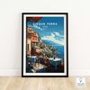 Cinque Terre Poster  Italy Travel Poster  Birthday present  Wedding anniversary gift  Art Print.jpg