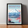 MOUNT FUJI Travel Poster, Japan, Traditional Style, Poster Art, Japan Travel Print, Travel Poster, Wall Art, Gifts For Her, Gifts For Him.jpg