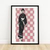 Black Geisha - Matchbox Print - Aesthetic Wall Art - Vintage Art - Matchbox Wall Poster - Vintage Poster Print.jpg