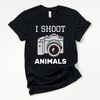 I shoot animals, funny photograher shirt, photography shirts, camera man gifts, phrase, quote, bird photographer gift ideas.jpg