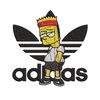 Bart adidas Embroidery Design, Adidas Embroidery, Embroidery File, Brand Embroidery, Logo shirt, Digital download.jpg