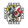 Powerpuff girl gucci Embroidery design, logo Embroidery, cartoon design, Embroidery File, gucci logo, Instant download..jpg