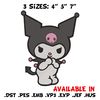 Kuromi sticker Embroidery Design, Hello kitty Embroidery, Embroidery File,Anime Embroidery,Anime shirt,Digital download..jpg