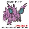 Nidorino embroidery design, Pokemon embroidery, Anime design, Embroidery shirt, Embroidery file, Digital download.jpg