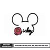 Mickey Mouse head embroidery design