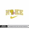 Nike love bear embroidery design