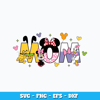 Mom Minnie and friends Svg