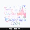 Mickey castle family vacation brother Png