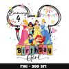 Mickey princess birthday girl png