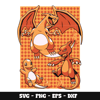 Charizard level up svg, Pokemon anime svg