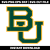 Baylor University logo Svg