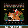 PNG141023132-Chipmunk Ugly Xmas Gift Santa Riding Chipmunk Christmas T-Shirt Png.png