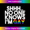 KO-20240105-5633_Shhh.. No One Knows I'm Gay - Gay Men's T shirt 2380.jpg