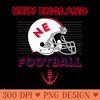 New England Football Vintage Style - PNG Download Bundle - High Quality 300 DPI