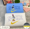 Vintage Donald Duck And Daisy Duck Nike Embroidered Sweatshirts, Nike Embroidery Matching Sweatshirts - Viralustee.jpg
