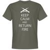 Keep Calm Return Fire - Unisex Premium T-Shirt  FunnyShirts.jpg