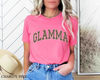 Glamma Glamorous Fabulous Grandma T-Shirt, Playful Checker Varsity-Style, Mother's Day, Birthday, Baby Announcement Gift For Granny Mimi.jpg