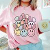 Comfort Colors® Easter Bunny Smiley Face Shirt, Easter Shirt, Easter Bunny Tee, Smiley Bunny T-Shirt, Retro Easter Shirt, Groovy Easter Tee.jpg