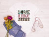 Love Like Jesus Shirt  Love Shirt, Religious Love Shirt, Valentines Day Shirt, Be Mine Shirt, Gift for Her, Leopard Valentines Day Shirt 1.jpg
