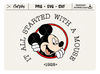 It All Started With A Mouse - Steamboat Willie Design Bundle - svg, png, jpeg - for CricutCutting Machines DIGITAL DOWNLOAD 1.jpg