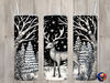 Seamless Black & White Deer Design, Christmas 20 oz Skinny Straight Tumbler Sublimation Design, Tumbler Wrap, PNG File, Digital Download.jpg