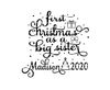 First Christmas As A Big Sister SVG, Christmas SVG, Ornament SVG, Gift for New Sister, New Baby Gift, First Christmas svg, Cricut Cut File.jpg