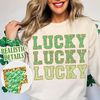 Chenille Lucky PNG  St Patrick Png  Lucky Png  Lucky Vibes Png  St Patty's, Cute St.Patty's trendy chenille png, gold Glitter png.jpg