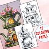 Teapot Fairy House Coloring Pages 1.jpg