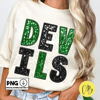 Devils Faux Sequin Png, Faux Embroidery Patch, Sparkly Tshirt Design, School Spirit, Sublimation Design, DTG, DTF, Digital Download ONLY.jpg