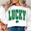 Lucky SVG, St Patrick's Day Svg, Retro St Patricks, Clover Svg, Lucky Shamrock Svg, St Patrick's Day Sublimation Designs, Digital Download.jpg