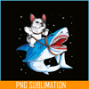 HL16102381-French Bulldog Shark PNG, Frenchie Dog Lover PNG, French Dog Artwork PNG.png