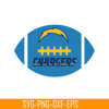 NFL125112398-Chargers Ball SVG PNG EPS, USA Football SVG, NFL Lovers SVG.png