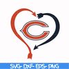NFL111008T-Chicago Bears heart svg, Chicago Bears svg, Bears svg, Sport svg, Nfl svg, png, dxf, eps digital file NFL111008T.jpg