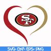 NFL0710202016L-San francisco 49ers heart svg, 49ers heart svg, Nfl svg, png, dxf, eps digital file NFL0710202016L.jpg