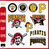 Layered Pittsburgh Pirates logo, Pittsburgh Pirates svg, Pittsburgh Pirates clipart, Pittsburgh Pirates cricut  .png