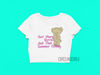 Harry Bear More Berries Crop Top, Harry Inspired Shirt, Trendy T Shirt, Y2K Shirt, Aesthetic Crop Tops, Crop Tee CR60.png