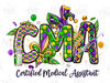 CMA Mardi Gras Certified Medical Assistant png sublimation design download, Mardi Gras png, Mardi Gras Nurse png, sublimate designs download.jpg