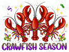 Crawfish season png sublimation design download, Happy Mardi Gras png, hand drawn crawfish png, Crawfish png, sublimate designs.jpg