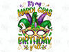 It's My Mardi Gras Birthday Y'all png, Mardi Gras Png, Carnival Png,sublimation design,Mardi Gras Mask png,Fleur De Lis Png,Digital download.jpg