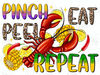 Pinch Peel Eat Repeat Crawfish Png Sublimation Design, Mardi Gras Png, Mardi Gras Crawfish Png, Pinch Peel Png Design, Digital Download.jpg