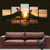 Beer Cheers Canvas Set Beer Sunset Nature.jpg