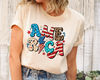 Red White and Blue, America Tee, Fourth of July Shirt T-Shirt, USA shirt, Summer BBQ T-shirt, Women's 4th of July, America 4th of July Shirt.jpg