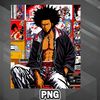 AFM1107231336281-African PNG Samurai Afro Lofi Hip Hop Aesthetic 90s PNG For Sublimation Print.jpg