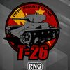 AMO0607230750542-Army PNG Russian T-26 Tank PNG For Sublimation Print.jpg