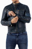 Cafe Racer Genuine Lambskin Leather Jacket-Blue_3.jpg
